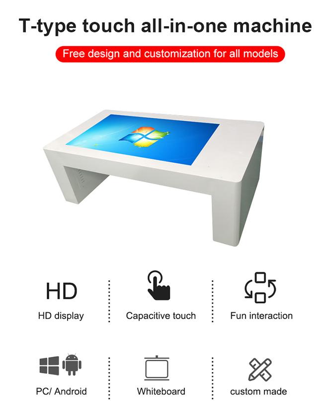   interactivo casero elegante de la tabla del   de la pantalla del   del tacto de la PC del precio de fabricante para la publicidad de la cafetería
